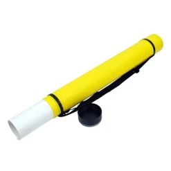 Isomars Telescopic Drawing Poster Artwork Storage Tube (62cm X 8cm) -Painting Supplies ISOMARS TELESCOPIC TUBE Yellow