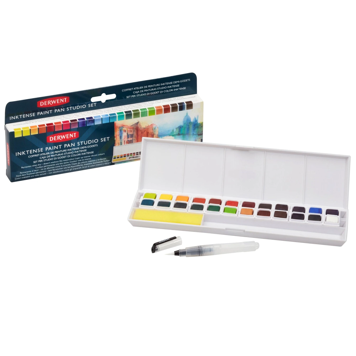 Derwent Inktense 24 Paint Pan Studio Set 5 Derwent Inktense 24 Paint Pan Studio Set - Image 3