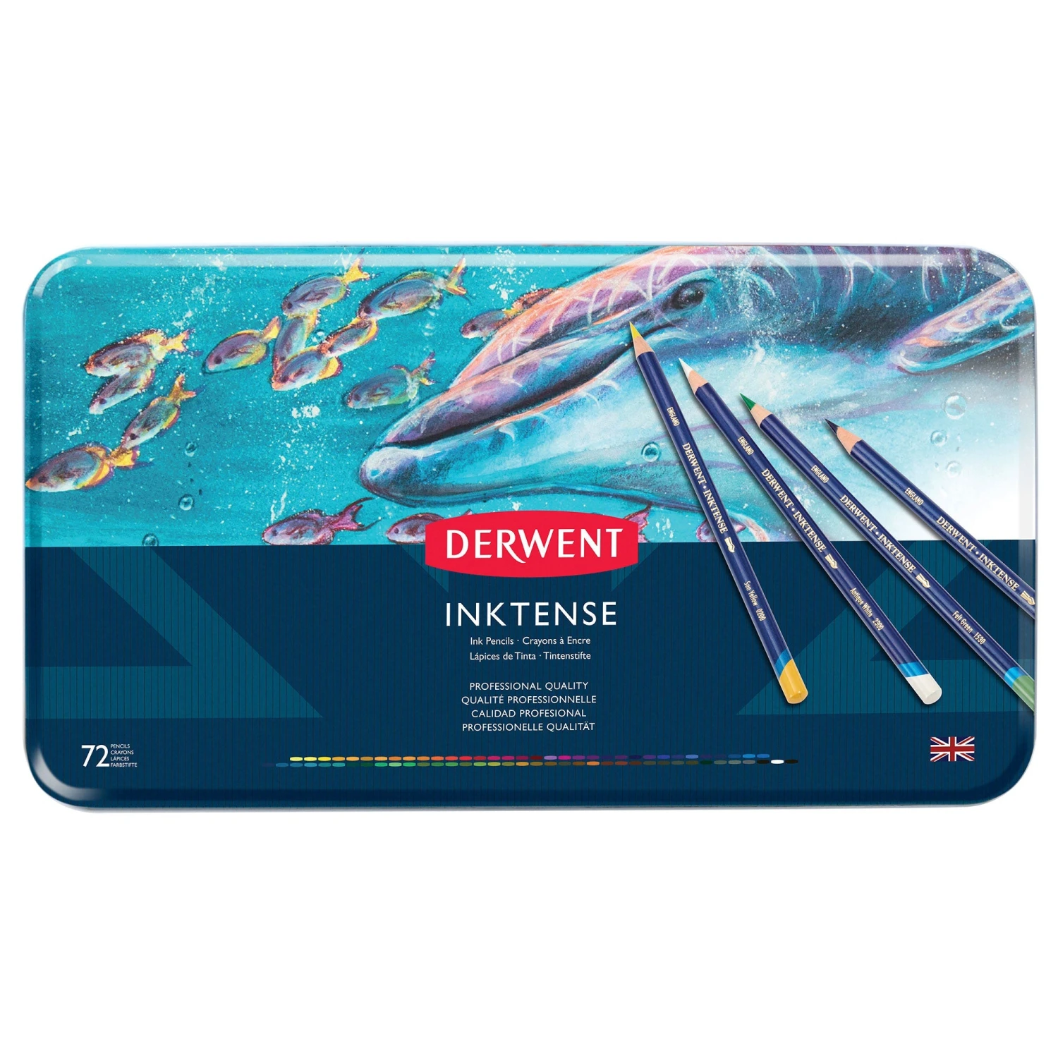 Derwent Inktense Watercolour Ink Pencils - Tin Of 72 Assorted Pencils 3 Derwent Inktense Watercolour Ink Pencils - Tin Of 72 Assorted Pencils