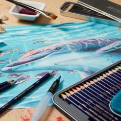 Derwent Inktense Watercolour Ink Pencils - Tin Of 72 Assorted Pencils 9 Derwent Inktense Watercolour Ink Pencils - Tin Of 72 Assorted Pencils -Painting Supplies Inktense Pencils Sample a7ca7f88 cc4d 478d adb6 5b042872947f