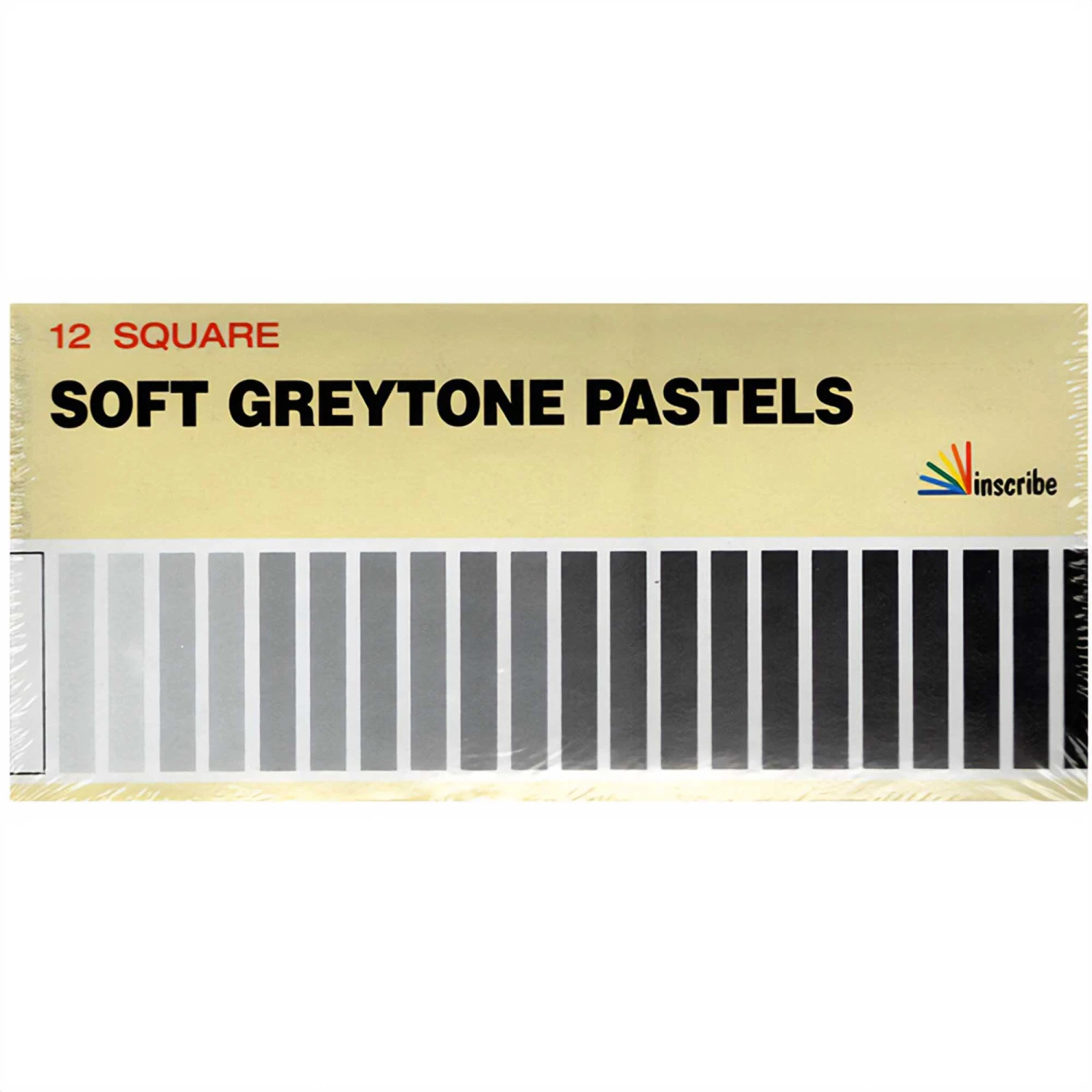 Inscribe Soft Greytone Pastels - Set Of 12 Square Pastels 3 Inscribe Soft Greytone Pastels - Set Of 12 Square Pastels