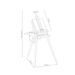 Jullian Classic Full Size Sketch Box Easel With Carrying Bag -Painting Supplies Julian classic easel dimensions