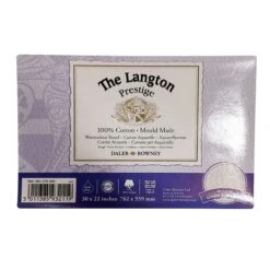Daler-Rowney Langton Prestige Watercolour Board - 30"x22" (76x56cm) - Pack Of 5 -Painting Supplies Langton Board Rough