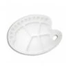 Large Plastic Kidney Palette With Wells -Painting Supplies Large Kidney Palette