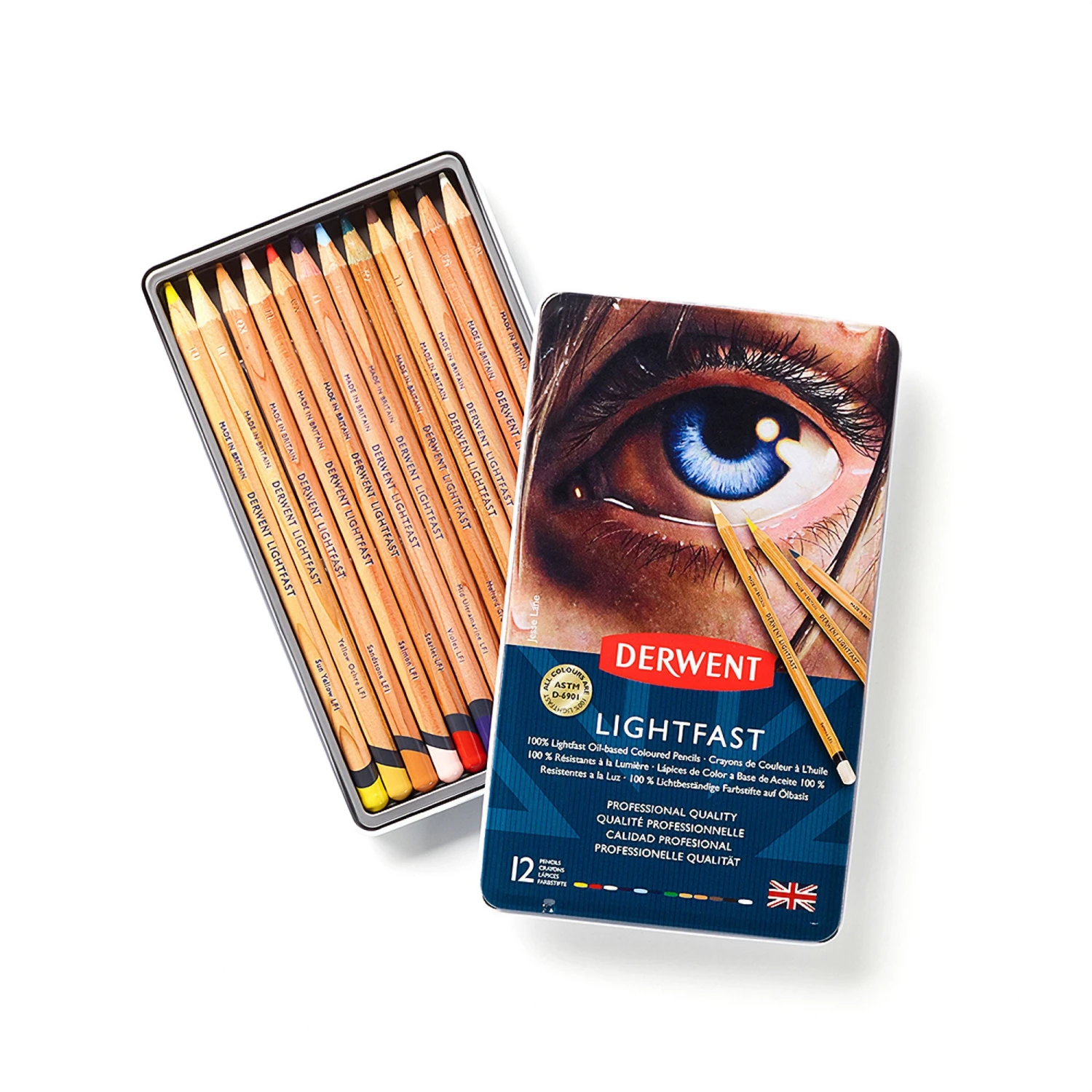 Derwent Lightfast Pencils - Metal Tins 4 Derwent Lightfast Pencils - Metal Tins - Image 2