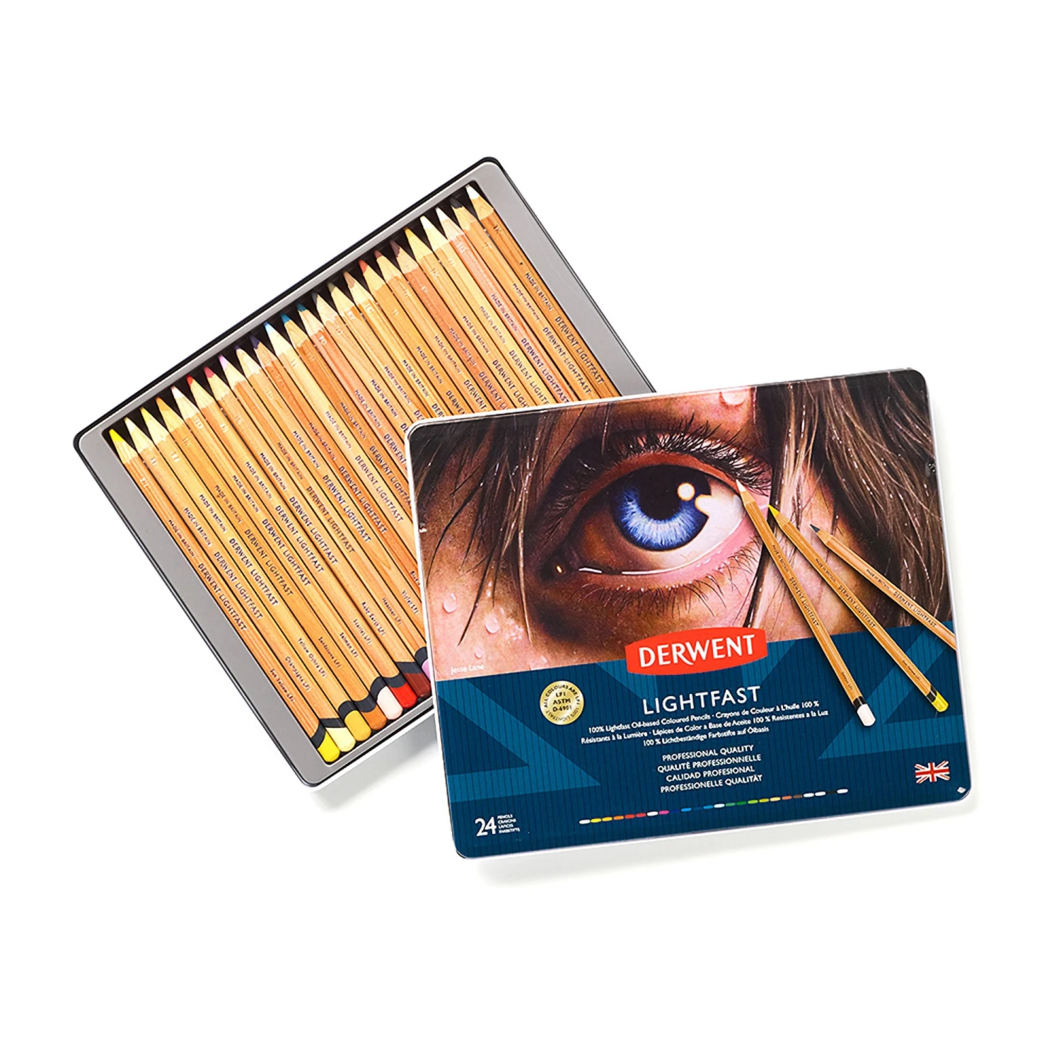 Derwent Lightfast Pencils - Metal Tins 6 Derwent Lightfast Pencils - Metal Tins - Image 4