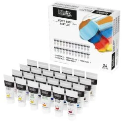 Liquitex Heavy Body Acrylic Essentials Set 24 X 22ml -Painting Supplies Liquitex heavy body set 24