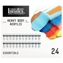 Liquitex Heavy Body Acrylic Essentials Set 24 X 22ml -Painting Supplies Liquitex heavy body set 24 front