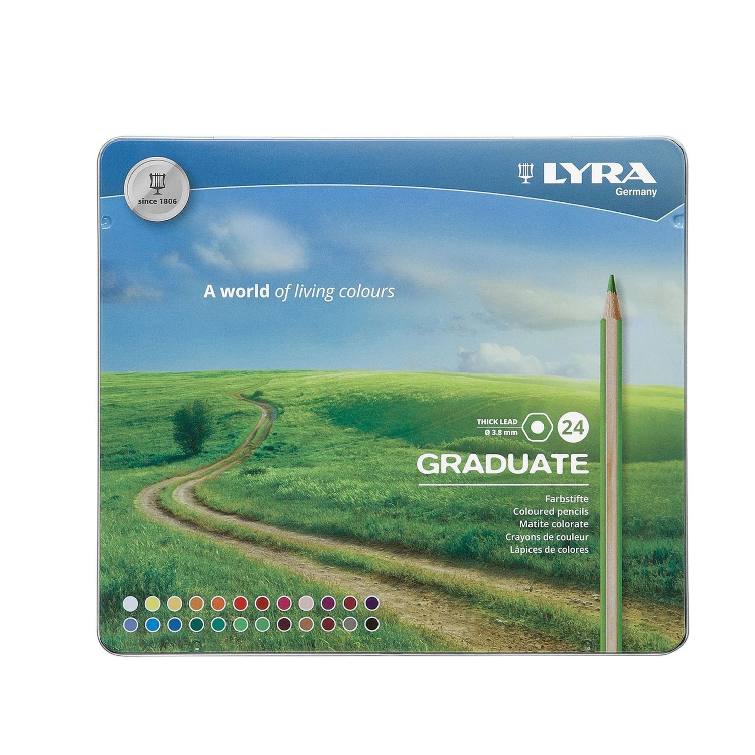 Lyra Graduate Coloured Pencils - Set Of 24 3 Lyra Graduate Coloured Pencils - Set Of 24