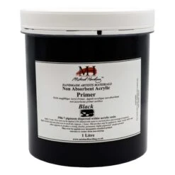 Michael Harding Non-Absorbent Acrylic Primer - Black -Painting Supplies MH Primer Black 1