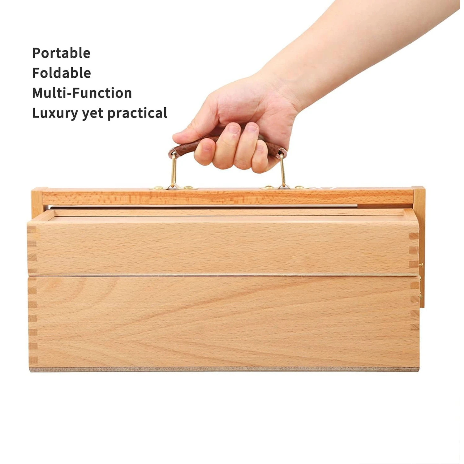 MEEDEN Wooden Art Supply Storage Box 3 Levels 6 MEEDEN Wooden Art Supply Storage Box 3 Levels - Image 4