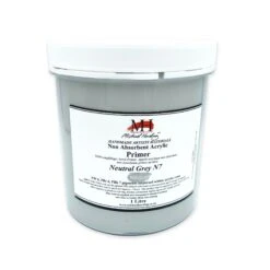 Michael Harding Non-Absorbent Acrylic Primer - Neutral Grey N7 -Painting Supplies Michael harding natural grey