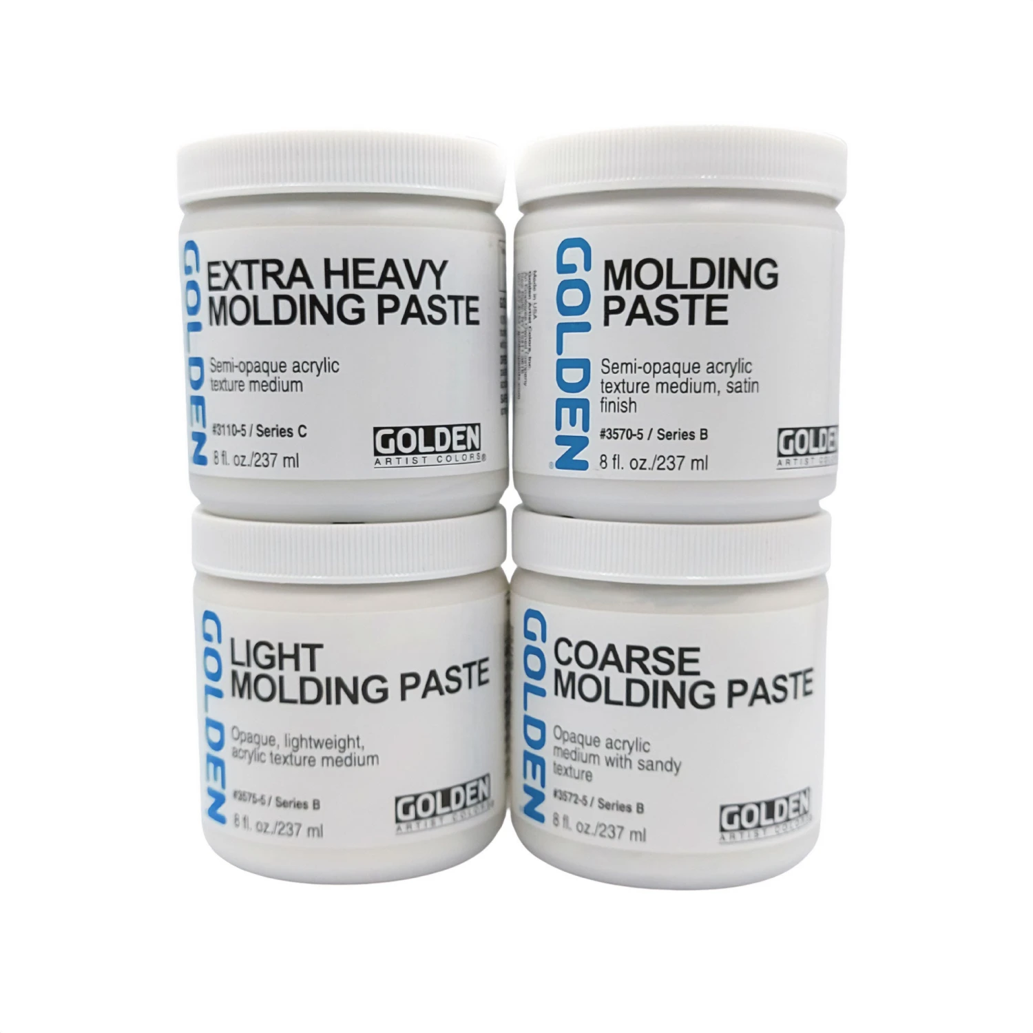 GOLDEN Molding Paste 237ml Tubs 3 GOLDEN Molding Paste 237ml Tubs