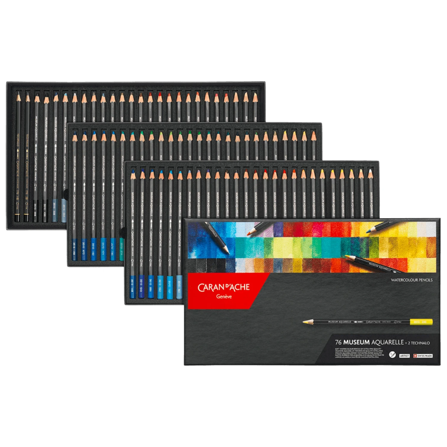 Caran D'Ache Museum Aquarelle Pencils - Set Of 76 4 Caran D'Ache Museum Aquarelle Pencils - Set Of 76 - Image 2