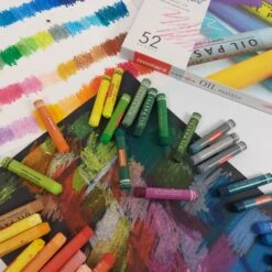 Isomars Canvaa Oil Pastels - Set Of 52 Colours -Painting Supplies Oil pastels 52 set