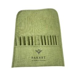 Panart Brush Wrap For 12 Short Handled Brushes 9 Panart Brush Wrap For 12 Short Handled Brushes -Painting Supplies Panart green brush wrap 4