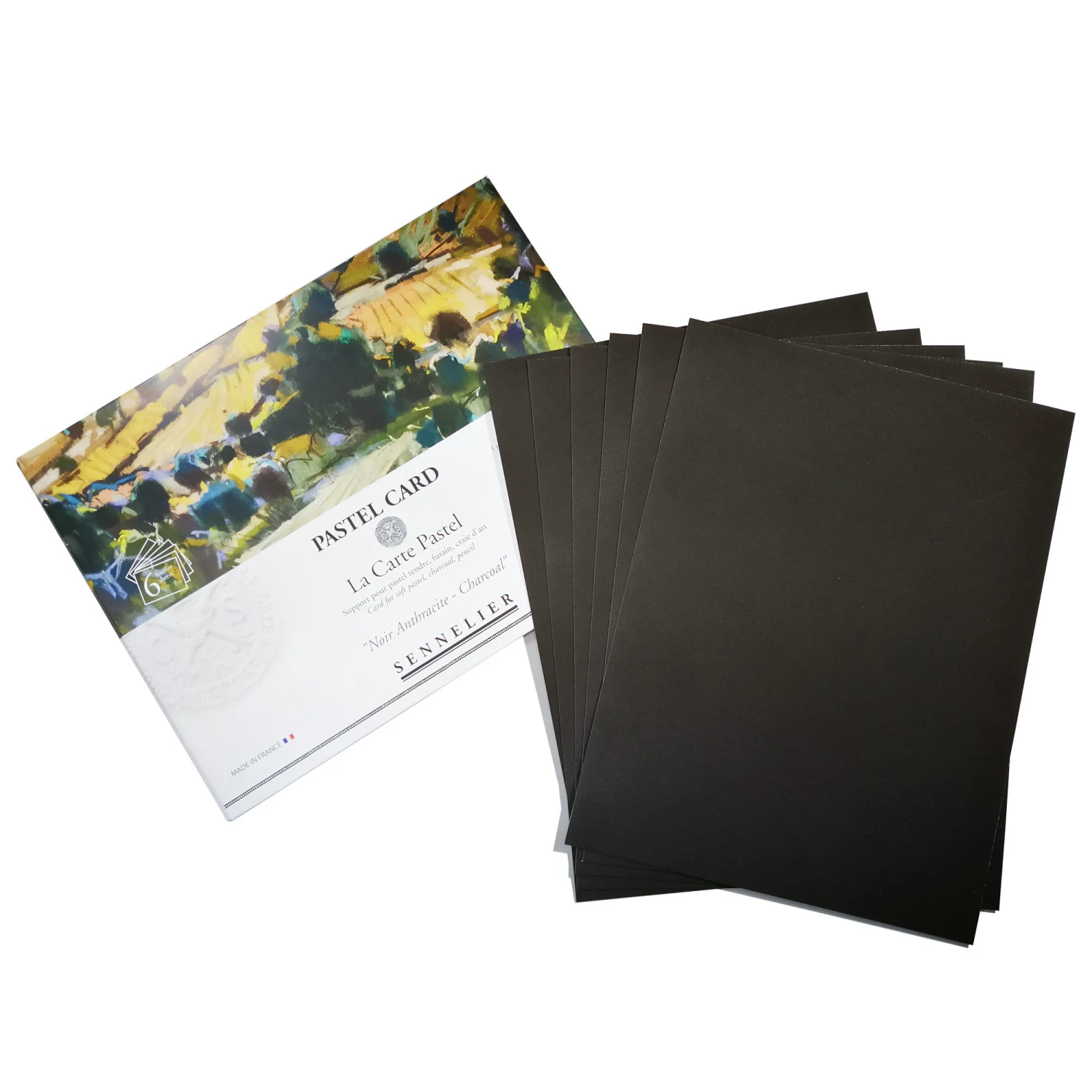 Sennelier Pastel Card - Charcoal - 360gsm/170lb - 6 Sheets 4 Sennelier Pastel Card - Charcoal - 360gsm/170lb - 6 Sheets - Image 2