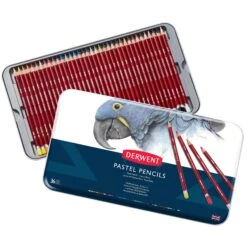 Derwent Pastel Pencil Metal Tins -Painting Supplies Pastel Pencils 36