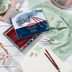 Derwent Pastel Pencil Metal Tins -Painting Supplies Pastel Pencils Set 1