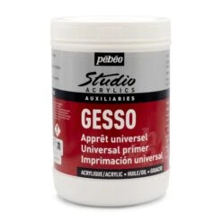 Pebeo Studio Acrylics Gesso - 1 Litre Pot