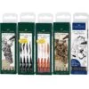 Faber-Castell Fine Pitt Brush Pen Sets Of 4 -Painting Supplies Pitt Brush