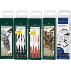 Faber-Castell Fine Pitt Brush Pen Sets Of 4