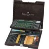 Faber-Castell Pitt Monochrome Wooden Case - 85 Pieces 1 Faber-Castell Pitt Monochrome Wooden Case - 85 Pieces -Painting Supplies Pitt Monochrome 1