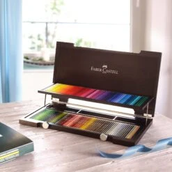 Faber-Castell Polychromos Wood Case Set 120 -Painting Supplies Polychromos 120 4
