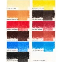 Derwent Pastel Portrait Pencil Tin Of 12 -Painting Supplies Portrait Swatches