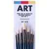 ARTdiscount Pro Oil & Acrylic Round Brush Set Of 7 -Painting Supplies Pro Round So7 1