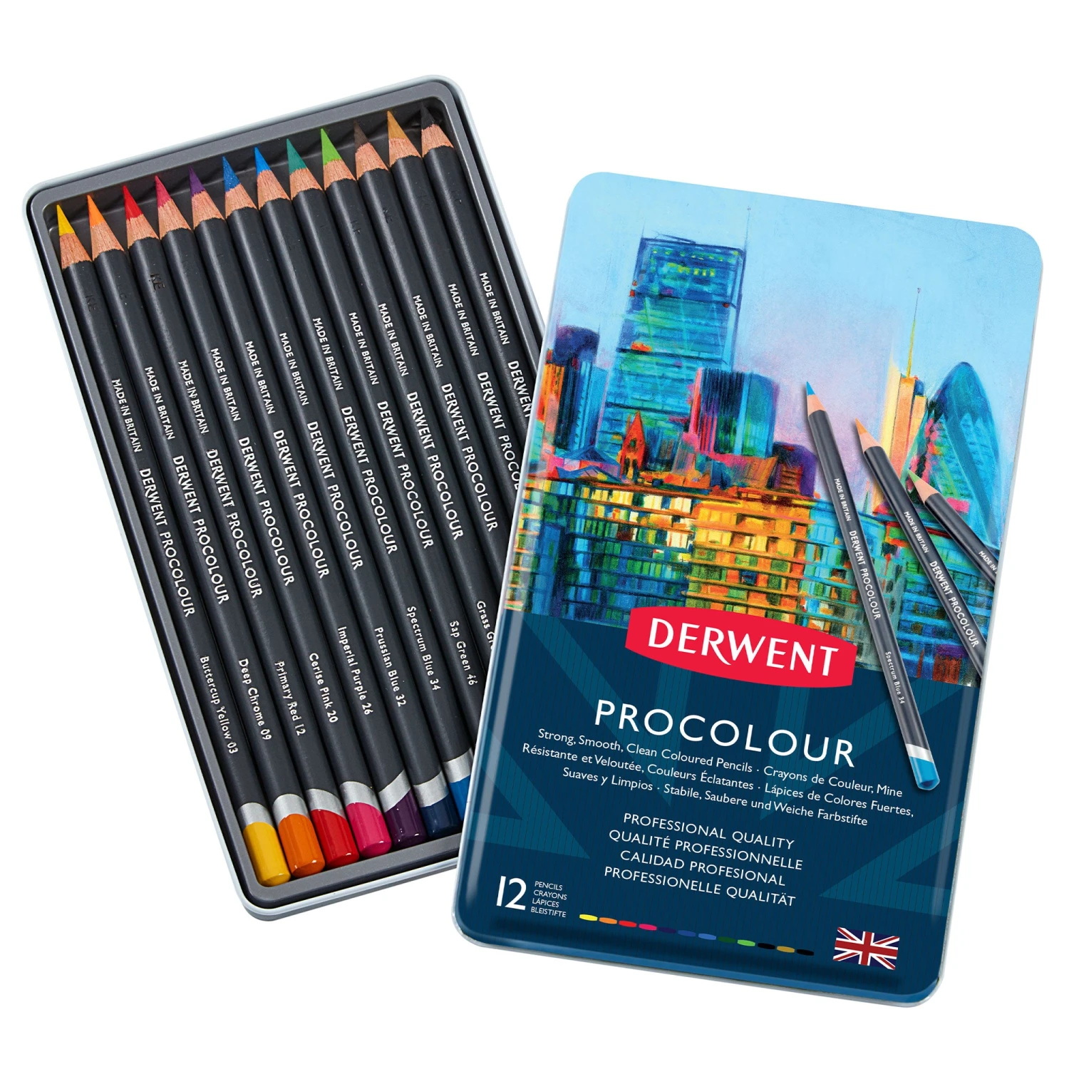 Derwent Procolour Pencil Metal/Tin Box Sets 3 Derwent Procolour Pencil Metal/Tin Box Sets