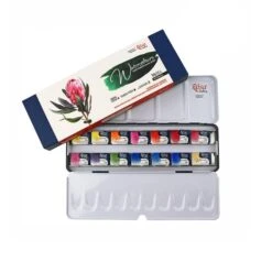 Rosa Gallery Watercolour - 14 X Whole Pan Tin Set - Botanical