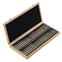 Sennelier Oil Pastels Wooden Box - Set Of 50 Standard Size Sticks