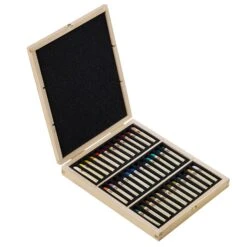 Sennelier Oil Pastels Wooden Box - Set Of 36 Standard Size Sticks