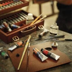 Sennelier Wooden Artists Oil - Wooden Box Set Of 22 X 40ml Tubes + Accessories -Painting Supplies S93 130351 oil