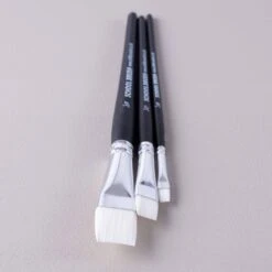 ARTdiscount School Brushes - Packs Of 10 - Flat -Painting Supplies School Brush3