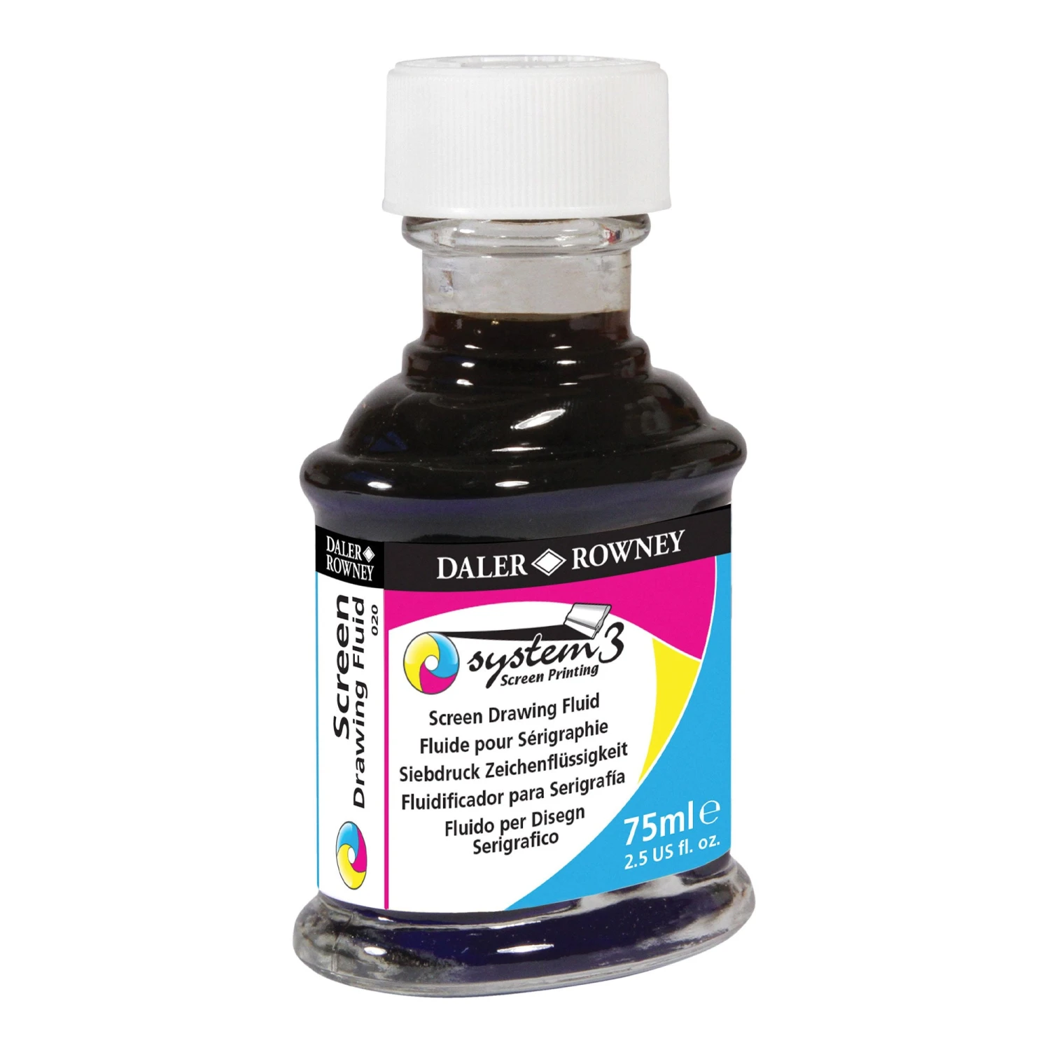 Daler-Rowney System3 Screen Printing Medium - Drawing Fluid - 75ml 3 Daler-Rowney System3 Screen Printing Medium - Drawing Fluid - 75ml