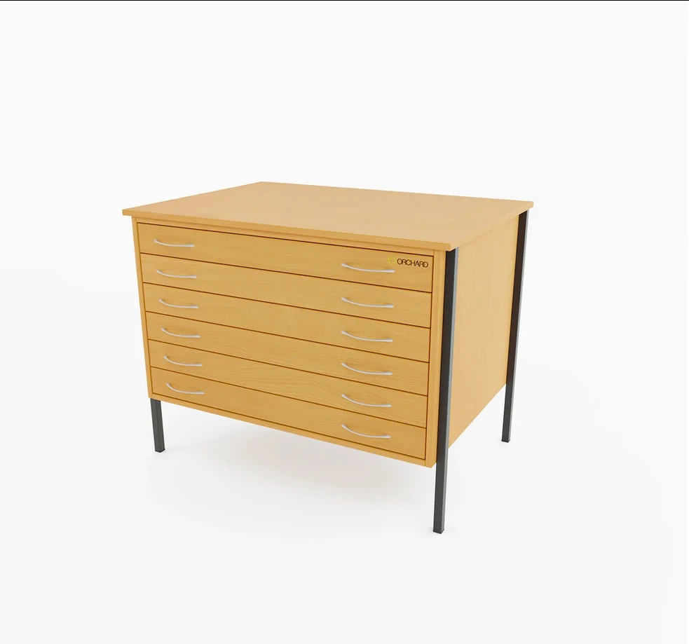 The Heath Wooden Plan Chest - 6 Drawer 7 The Heath Wooden Plan Chest - 6 Drawer - Image 5