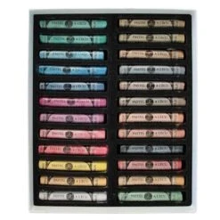 Sennelier Extra Soft Pastel Selection (24 Iridescent / Shimmering Colours) -Painting Supplies Sennelier 24 iridescents