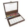 Sennelier L'Aquarelle Luxury Watercolour Half Pan Box - Set Of 24 With Accessories -Painting Supplies Sennelier LAquarelle Luxury 24 1