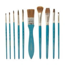Daler-Rowney Simply Natural Hair Brush Zip Case 8 Daler-Rowney Simply Natural Hair Brush Zip Case -Painting Supplies Simply Watercolour Brushes 4