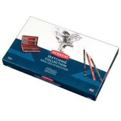 Derwent Sketching 72 Wooden Box -Painting Supplies Sketching Wooden Box 72 3