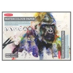 Derwent Smooth Watercolour Paper Pads - 300gsm - 12 Sheets -Painting Supplies Smooth Watercolour Paper 3