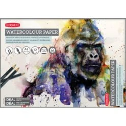 Derwent Smooth Watercolour Paper Pads - 300gsm - 12 Sheets -Painting Supplies Smooth Watercolour Paper 4