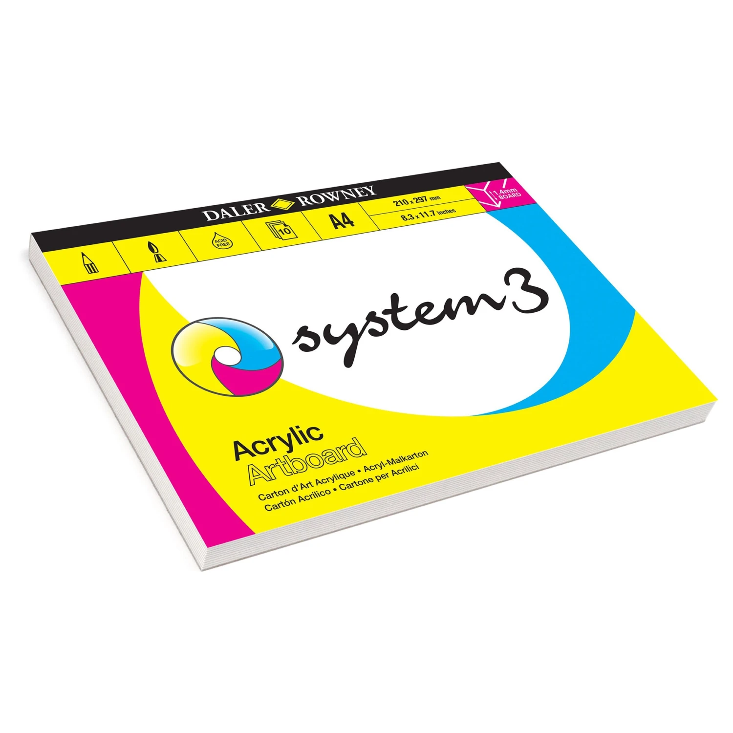 Daler-Rowney System3 Acrylic Artboard Pads 3 Daler-Rowney System3 Acrylic Artboard Pads