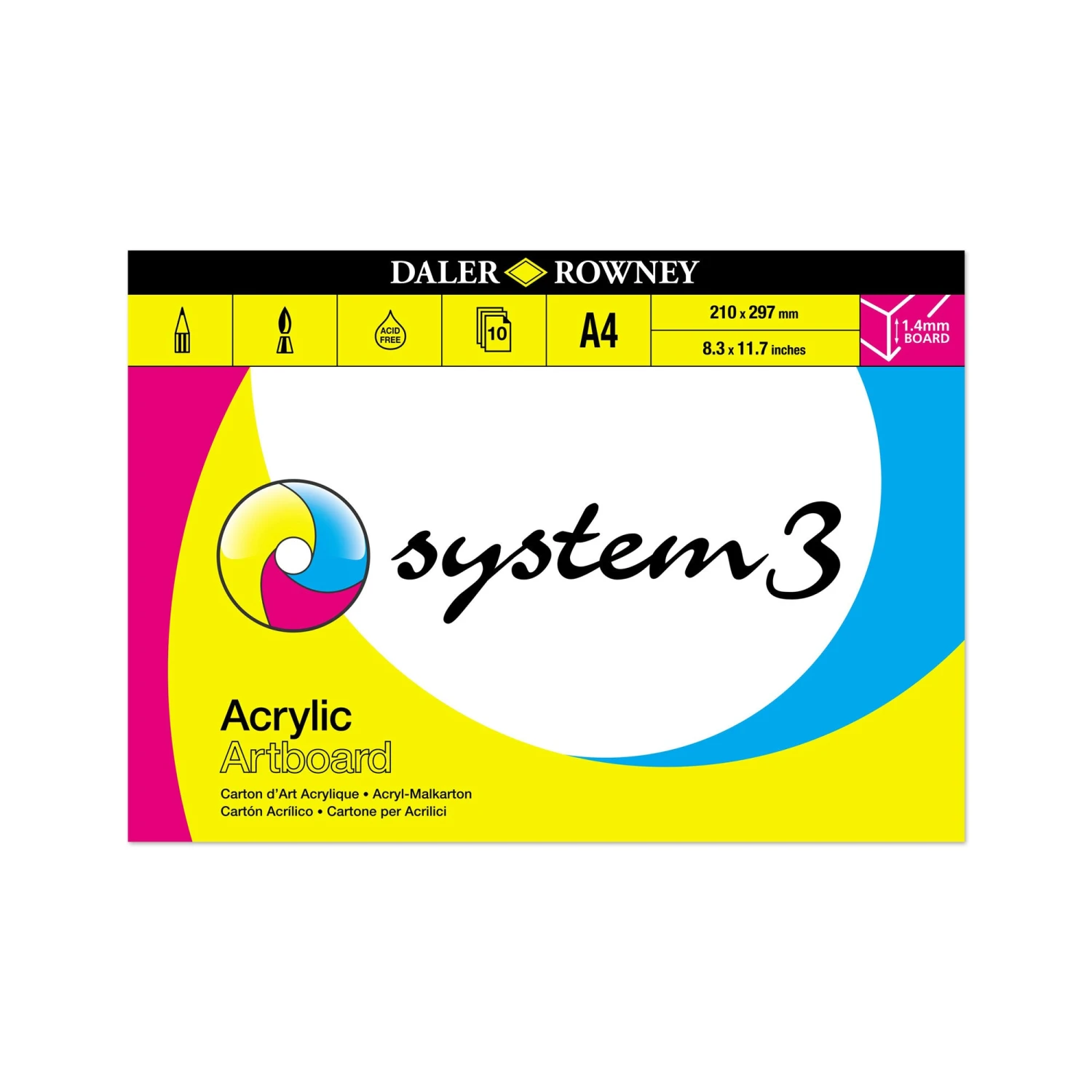 Daler-Rowney System3 Acrylic Artboard Pads 4 Daler-Rowney System3 Acrylic Artboard Pads - Image 2