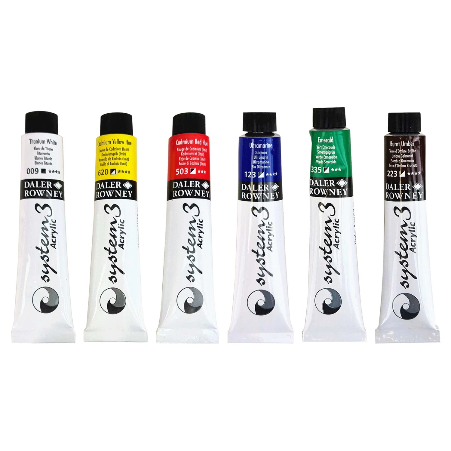 Daler-Rowney System3 Acrylic Starter Set - 6 X 22ml Tubes 4 Daler-Rowney System3 Acrylic Starter Set - 6 X 22ml Tubes - Image 2
