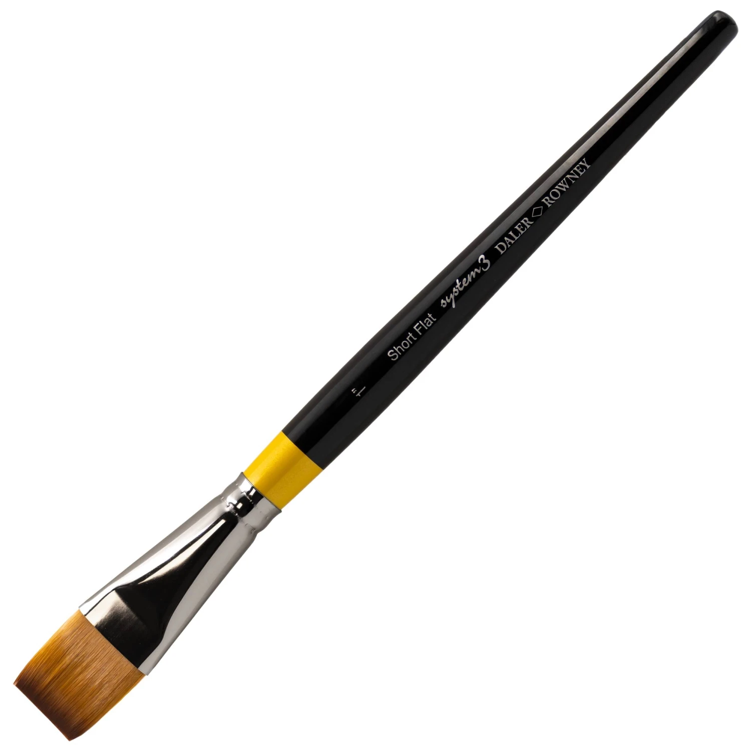 Daler-Rowney System3 - Short Handled Flat - SY21 - 1" Brush 3 Daler-Rowney System3 - Short Handled Flat - SY21 - 1" Brush