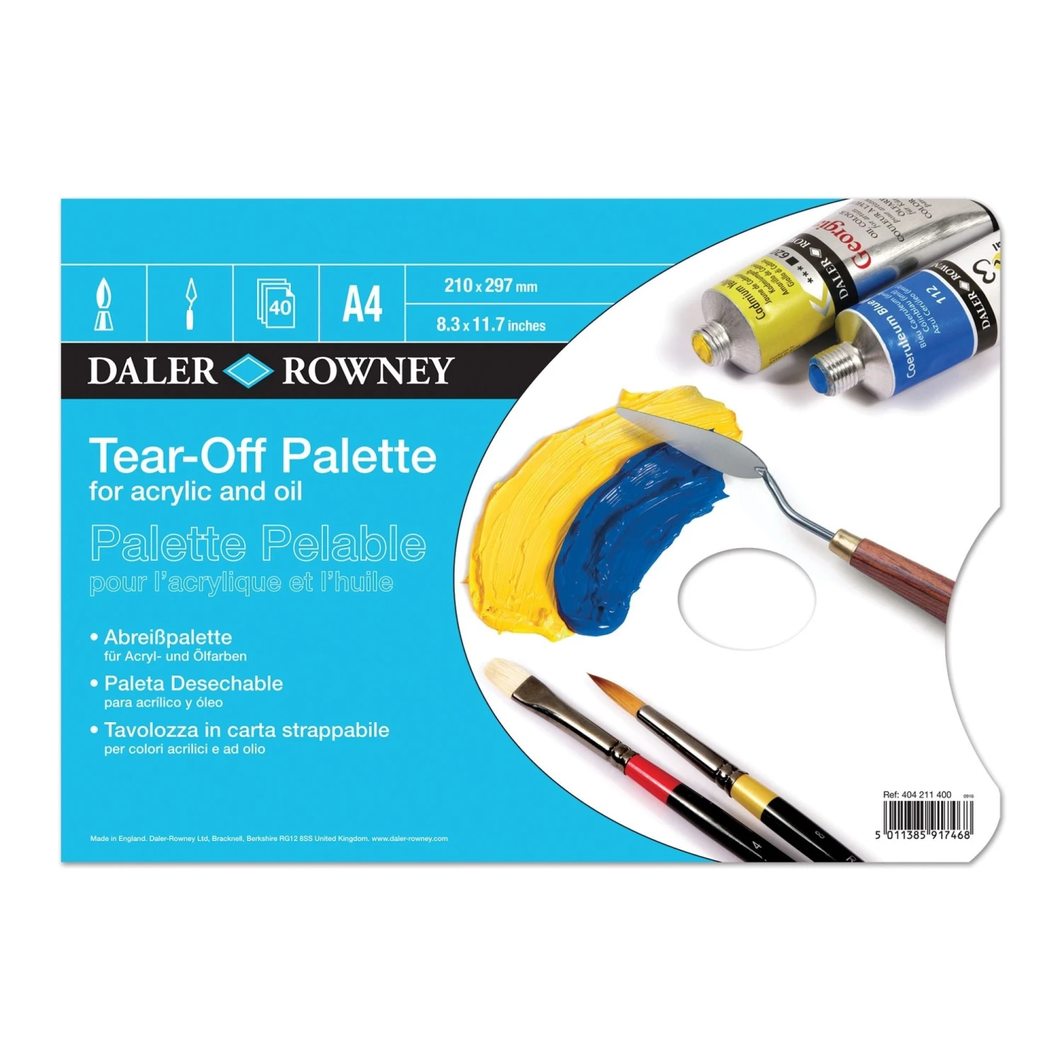 Daler-Rowney Tear-off Palette 3 Daler-Rowney Tear-off Palette