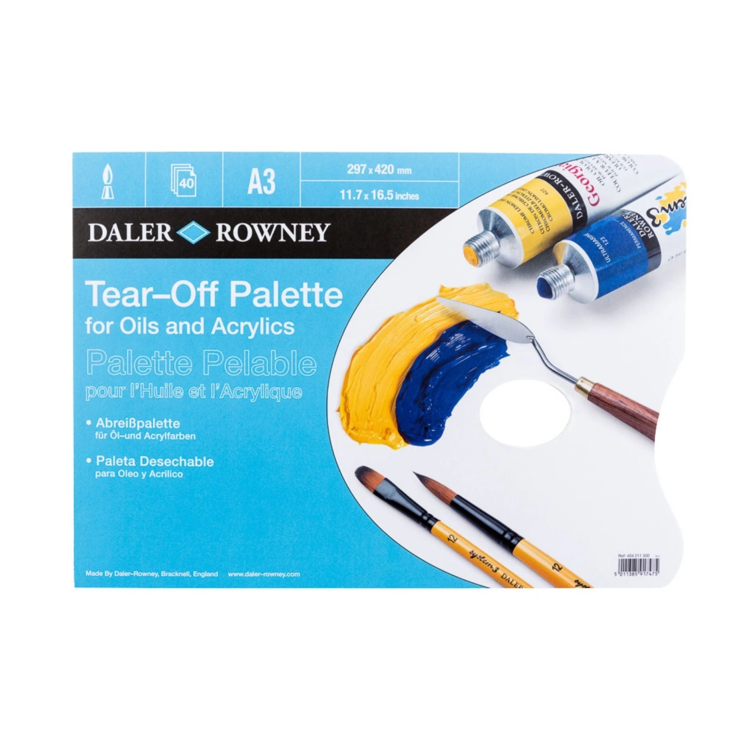 Daler-Rowney Tear-off Palette 4 Daler-Rowney Tear-off Palette - Image 2